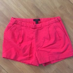 J crew 0 pink shorts side zip